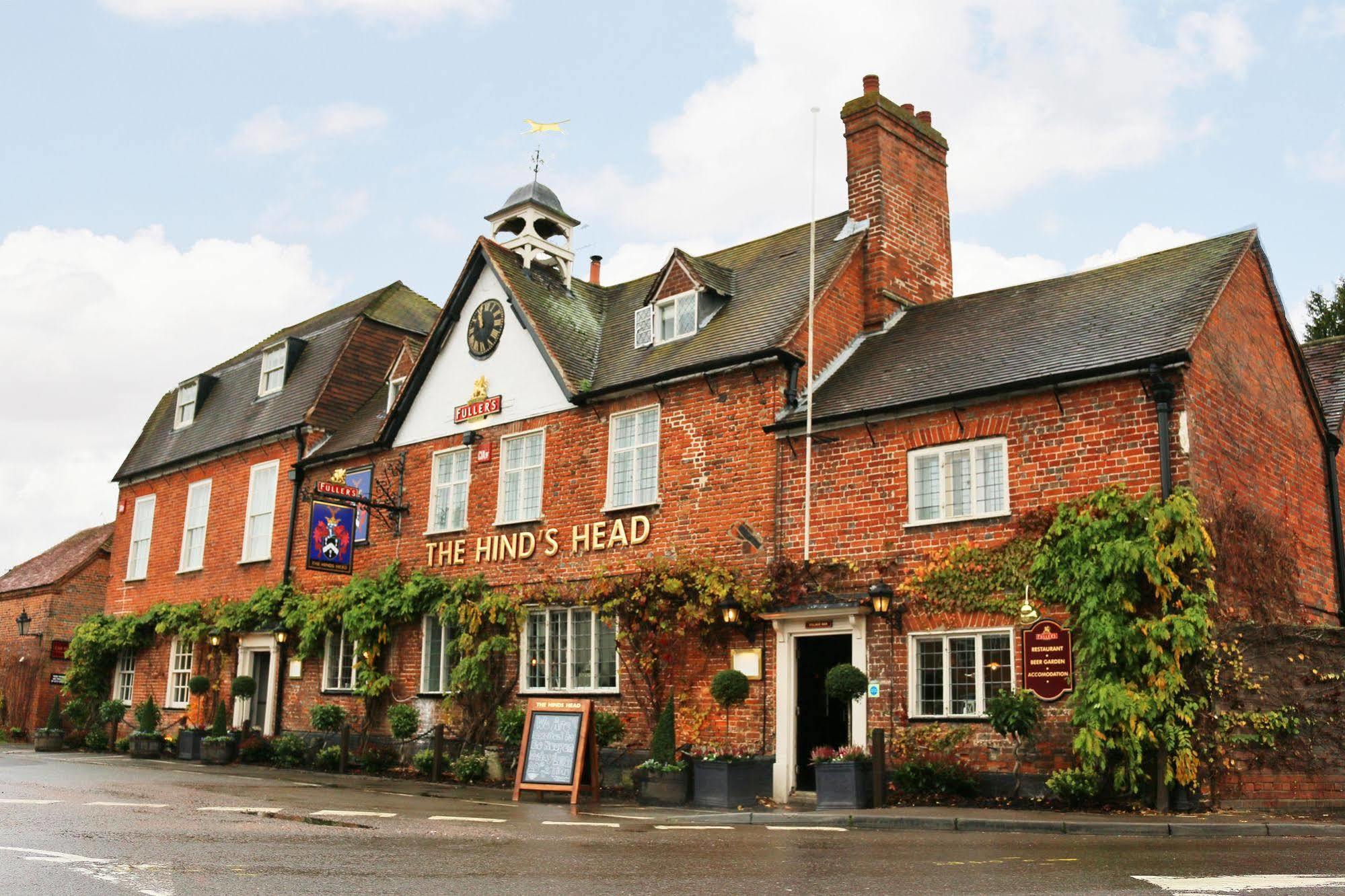 Hinds Head Hotell Aldermaston Exteriör bild